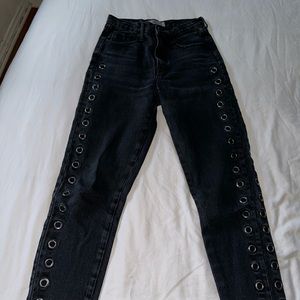 OneTeaspoon black denim jeans